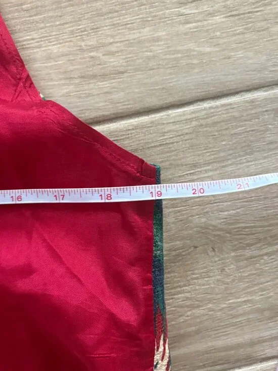 Vintage Mirrors Western Tapestry Vest Women's Large Red Horses Pearl Button 90s - Picture 9 of 10